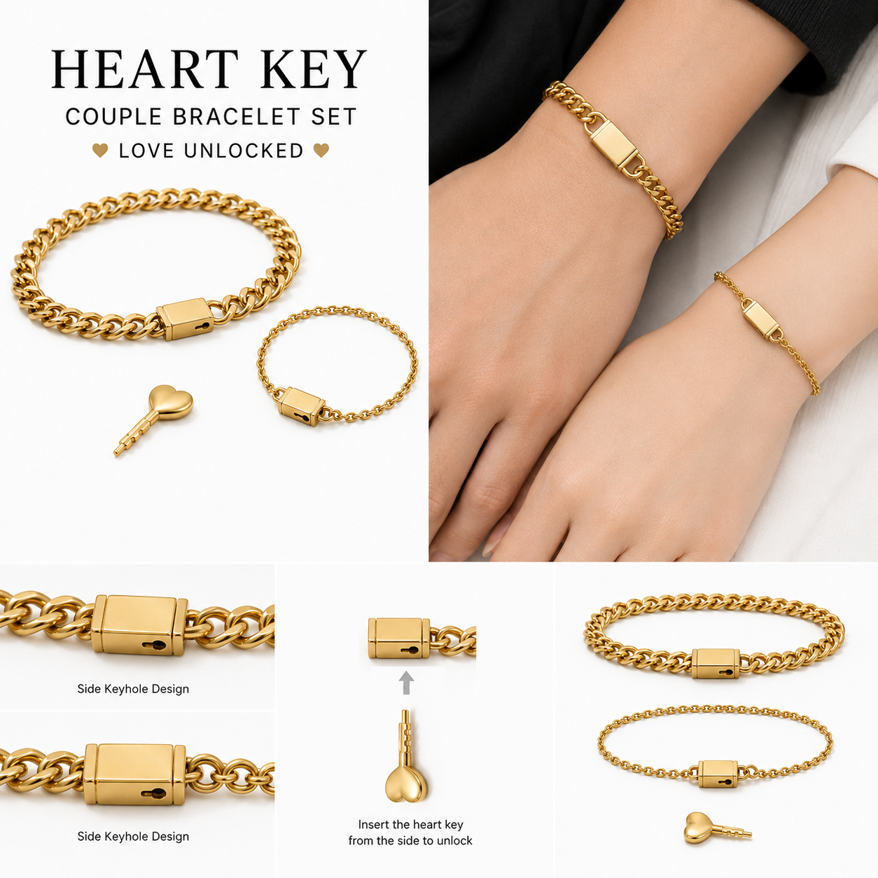 PL01 Two Tone Brushed Cuban 316 Stainless Steel Gold Tone Men Bracelet for Versatile Street Daily Outfit Comfort Wearing
